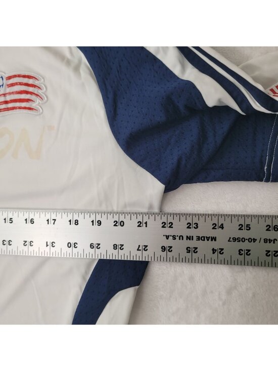 Adidas New England Revolution 2008 Away Men White/Navy Jersey Size L RARE SAMPLE - Picture 9 of 11